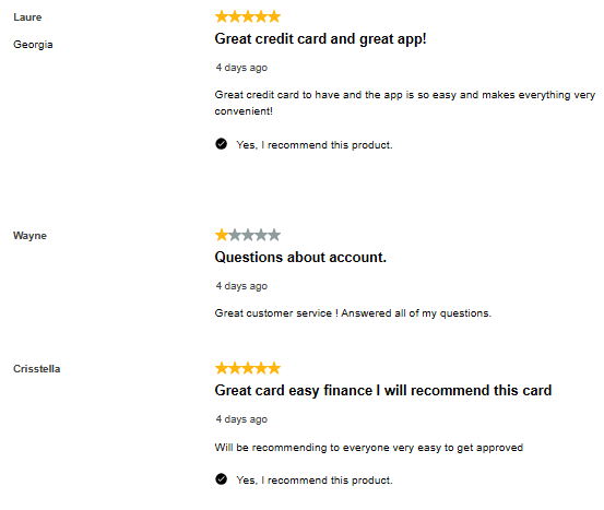 User Aspire Card Reviews